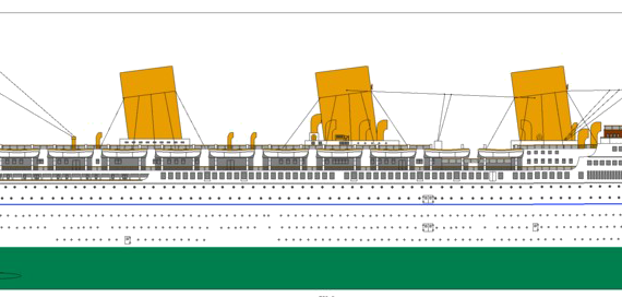 Корабль RMS Empress of Britain [Ocean Liner] (1931) - чертежи, габариты, рисунки